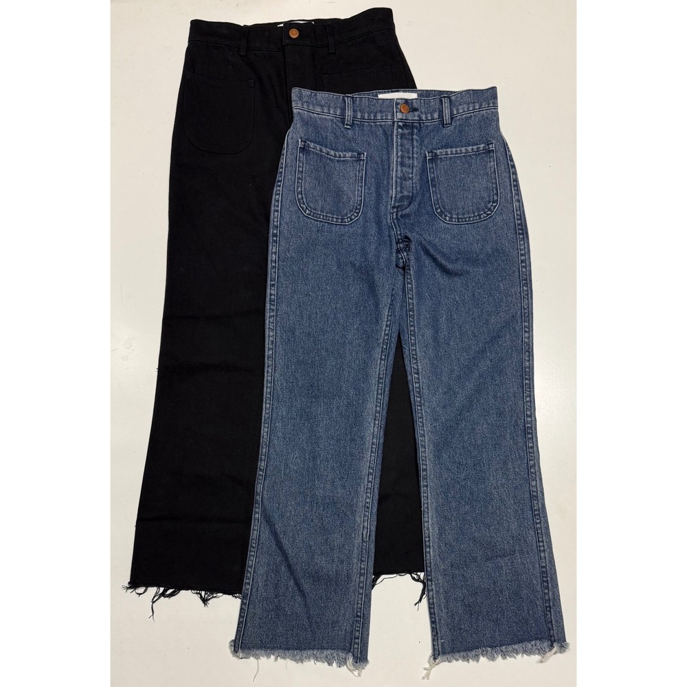 Bliss and Mischief High Rise Patch Pocket Denim Jeans Bundle Black Blue Size 26